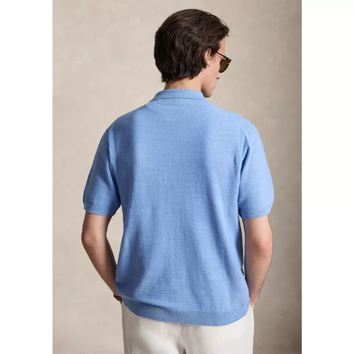 Men's Cotton-Linen Short-Sleeve Cardigan - 4
