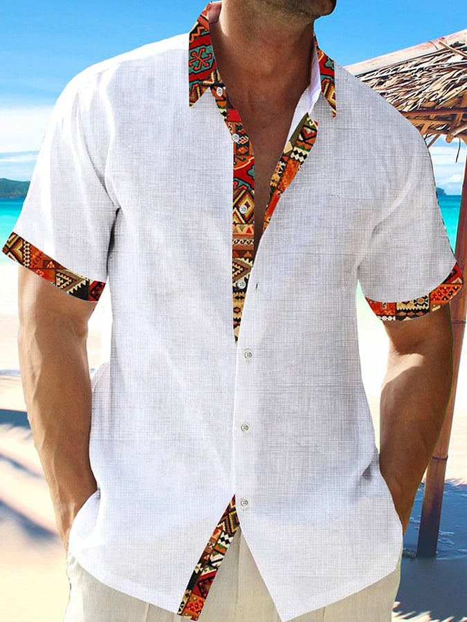 Estampado casual Resorcamiseta para hombre