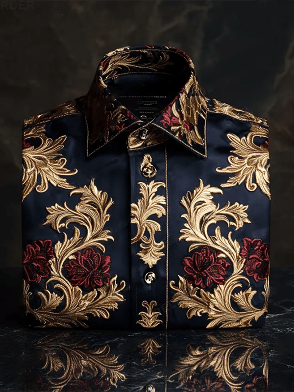 Camisa de lujo Gorgeous de manga larga para hombre