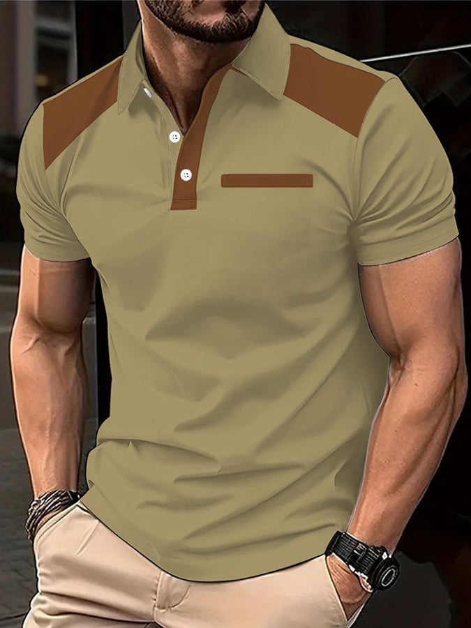 Camisa polo de moda casual para hombre