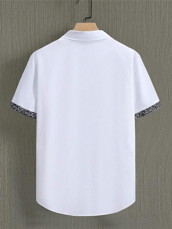 Camisa ejecutivo casual de manga corta para hombre