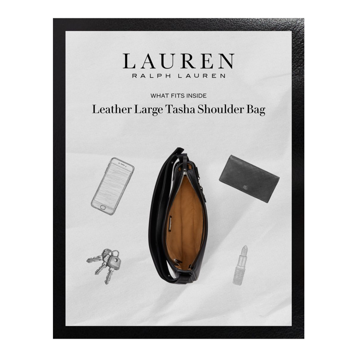 Leather Large Tasha Shoulder Bag - 7