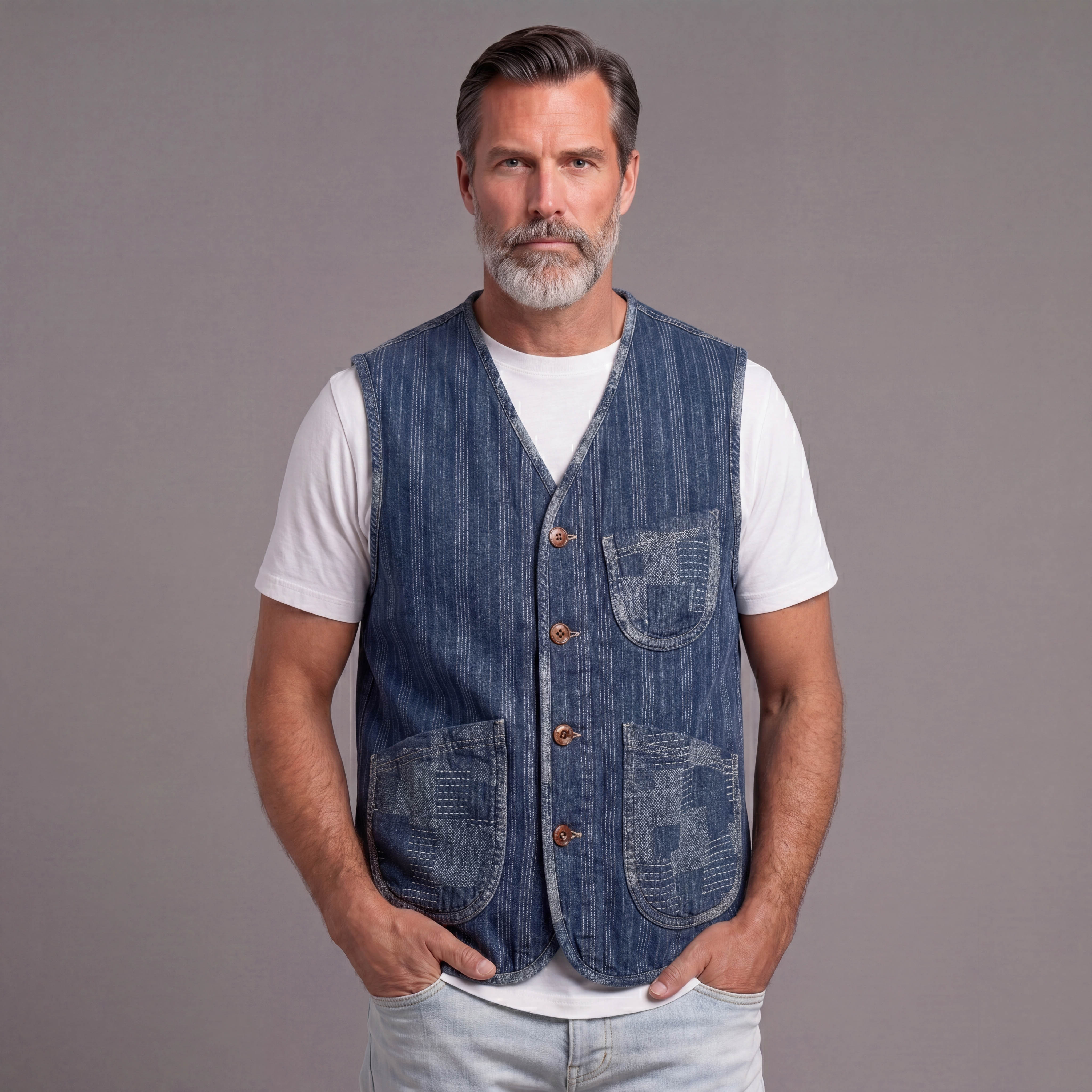 Denim Vest para hombre