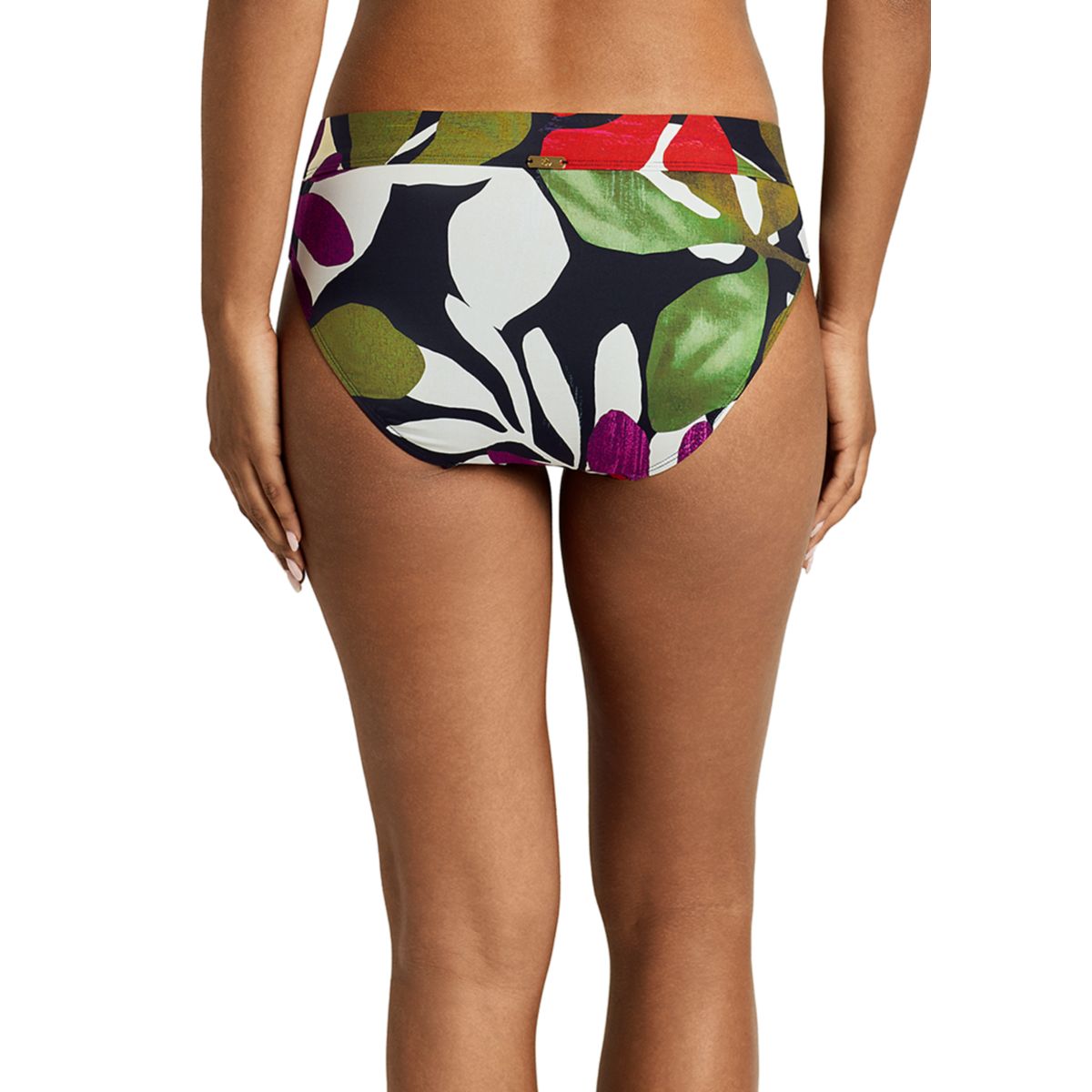 Modern Jungle Floral Hipster Swim Bottoms - 2