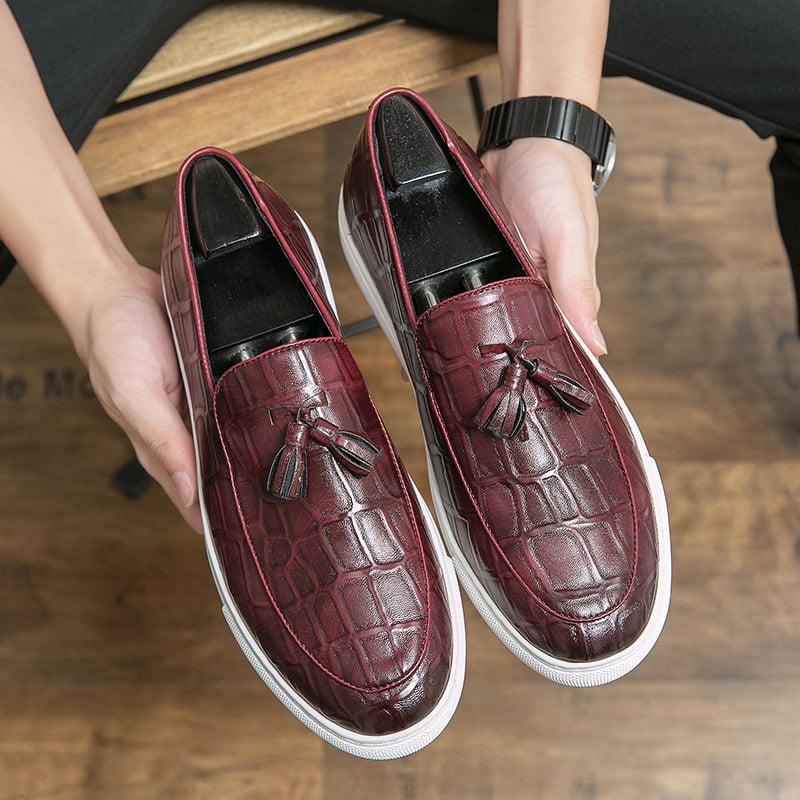 Zapatos retro ejecutivo casual Tassel Leather