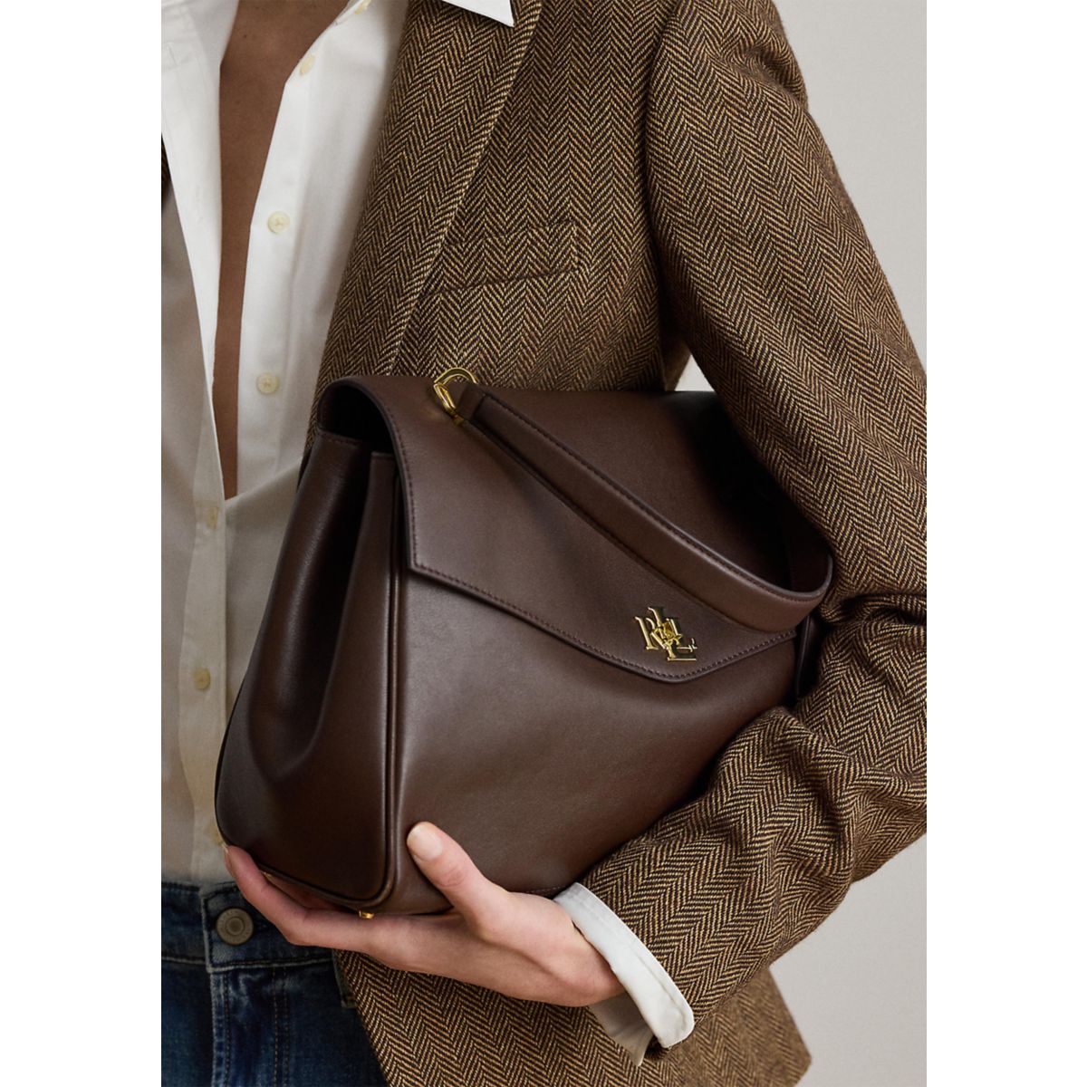 Nappa Leather Medium Farrah Soft Satchel Bag - 1