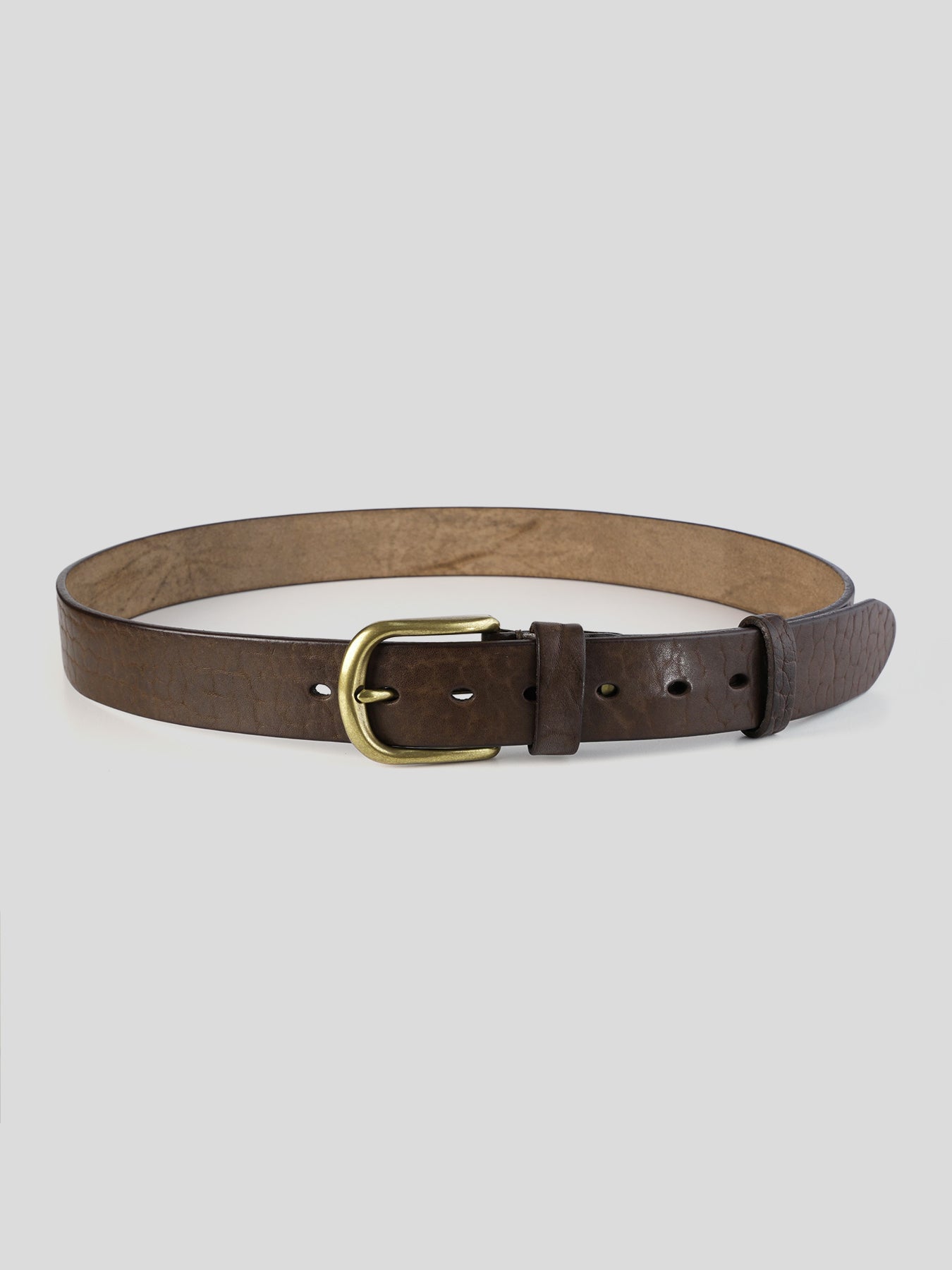 Cinturón Brass Buckle cuero Dress