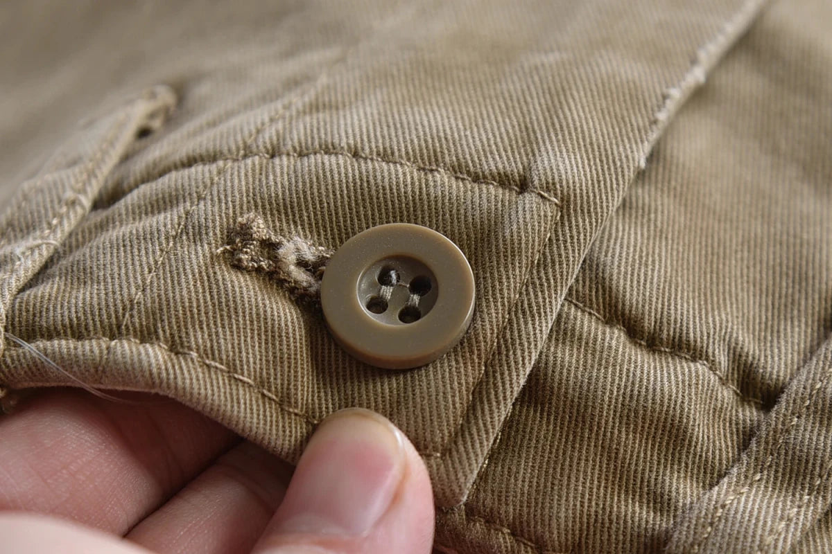 Pantalón American retro woven cargo