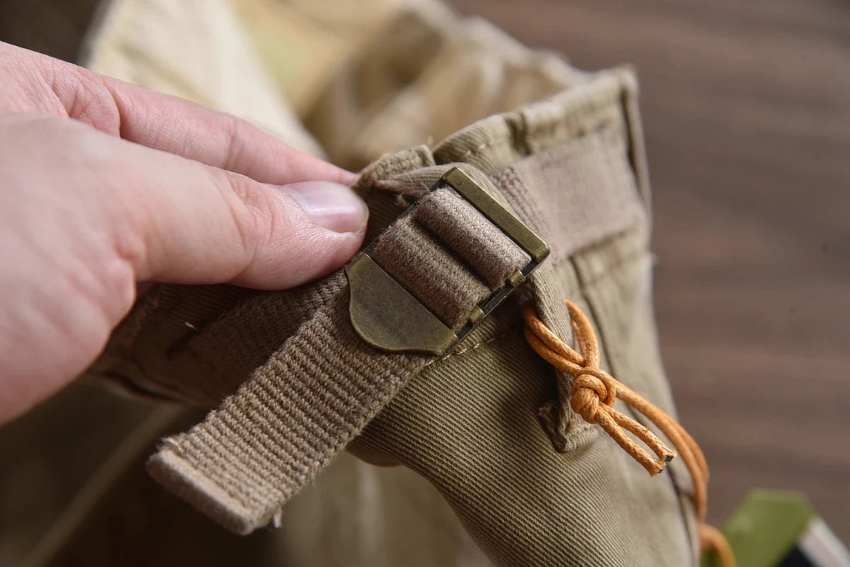 Pantalón American retro woven cargo