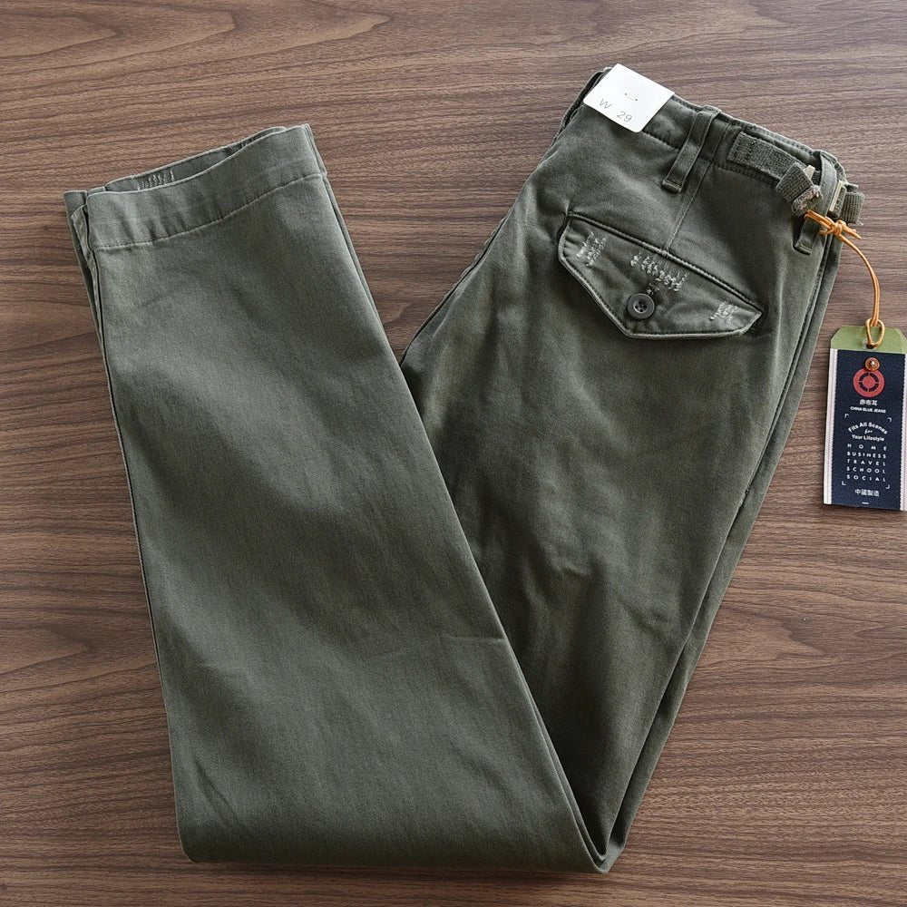 Pantalón American retro woven cargo