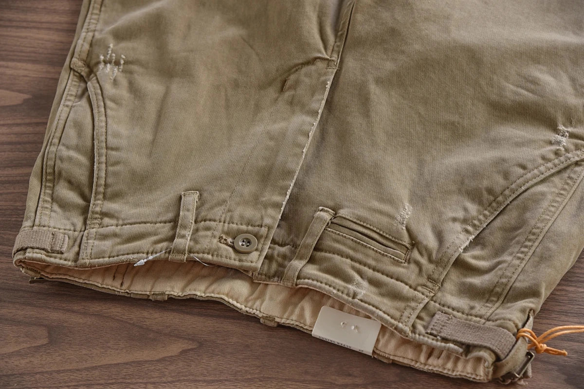 Pantalón American retro woven cargo
