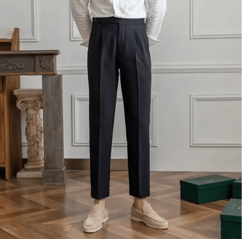 Pantalón Antonios draped suit korean-inspired elegance