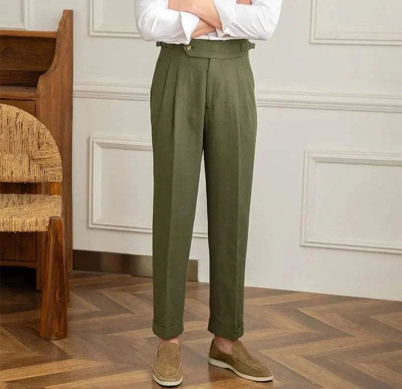 Pantalón Antonios naples de algodón-de lino summer comfort fit