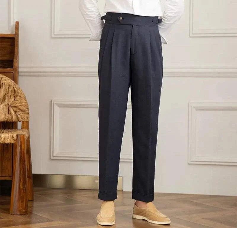 Pantalón Antonios naples de algodón-de lino summer comfort fit