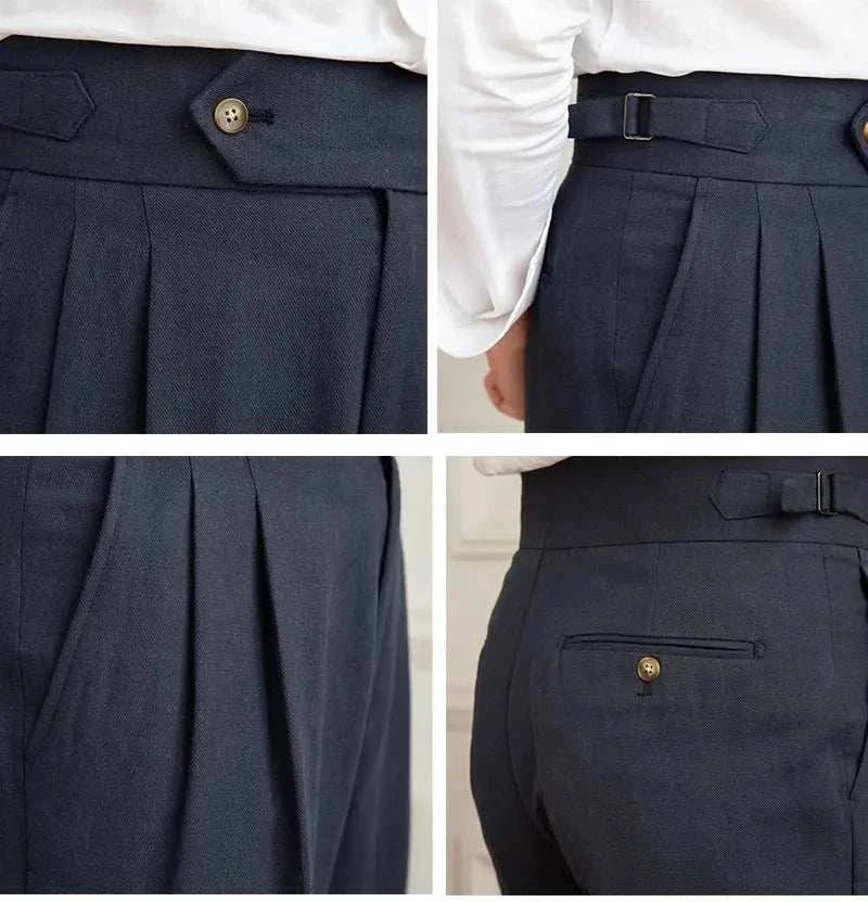 Pantalón Antonios naples de algodón-de lino summer comfort fit