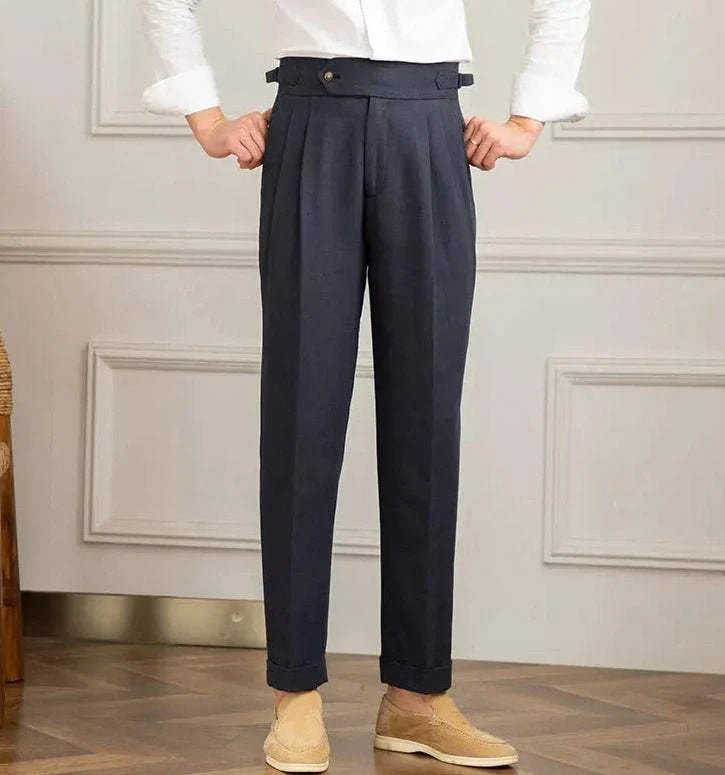 Pantalón Antonios naples de algodón-de lino summer comfort fit