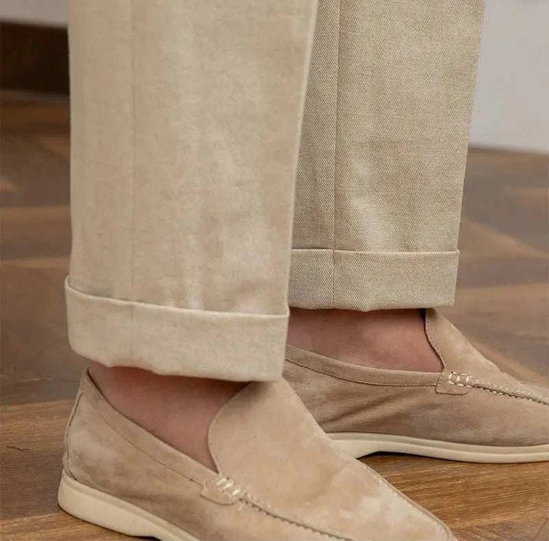 Pantalón Antonios naples de algodón-de lino summer comfort fit