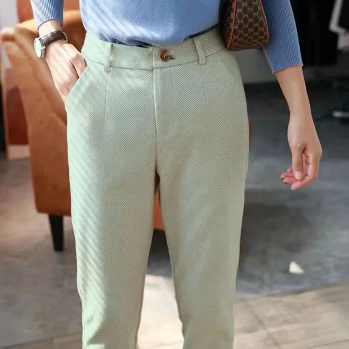 Aurelius high-waist trousers