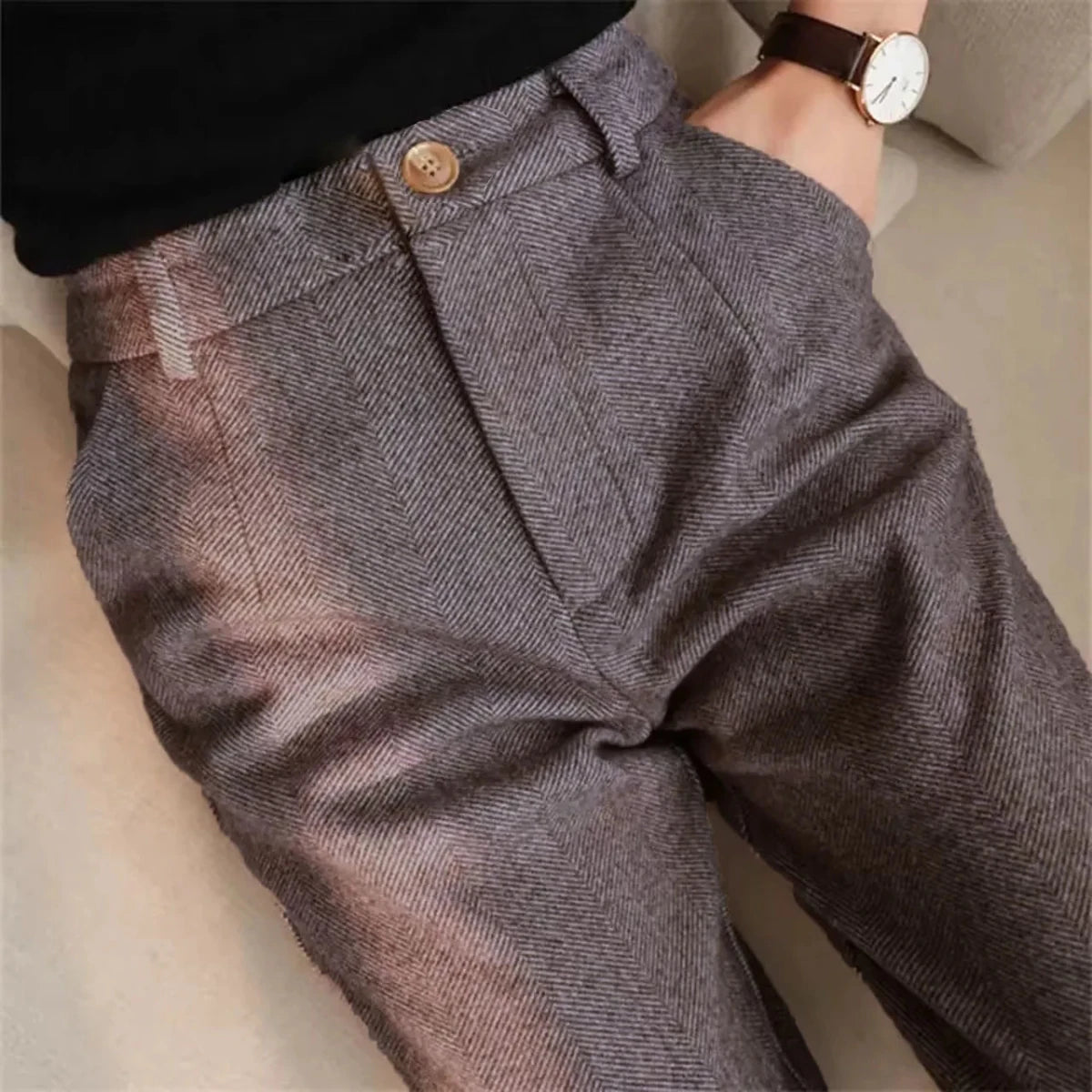 Aurelius high-waist trousers