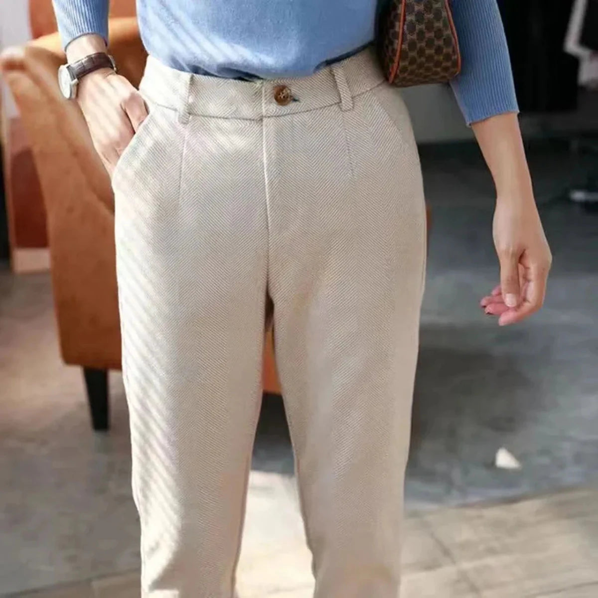 Aurelius high-waist trousers