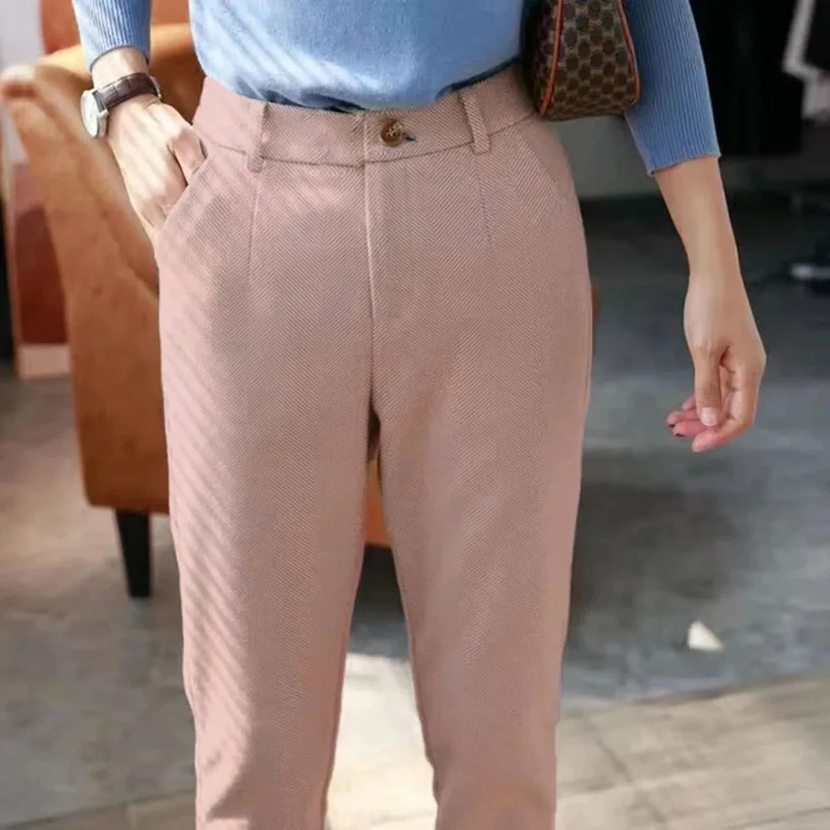 Aurelius high-waist trousers