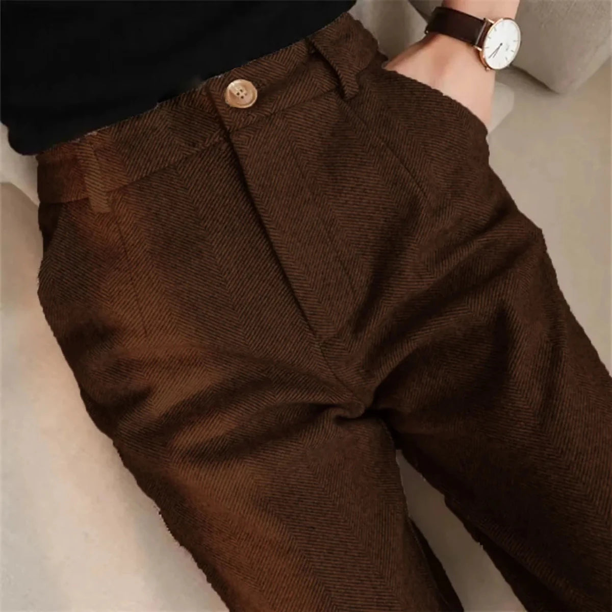 Aurelius high-waist trousers