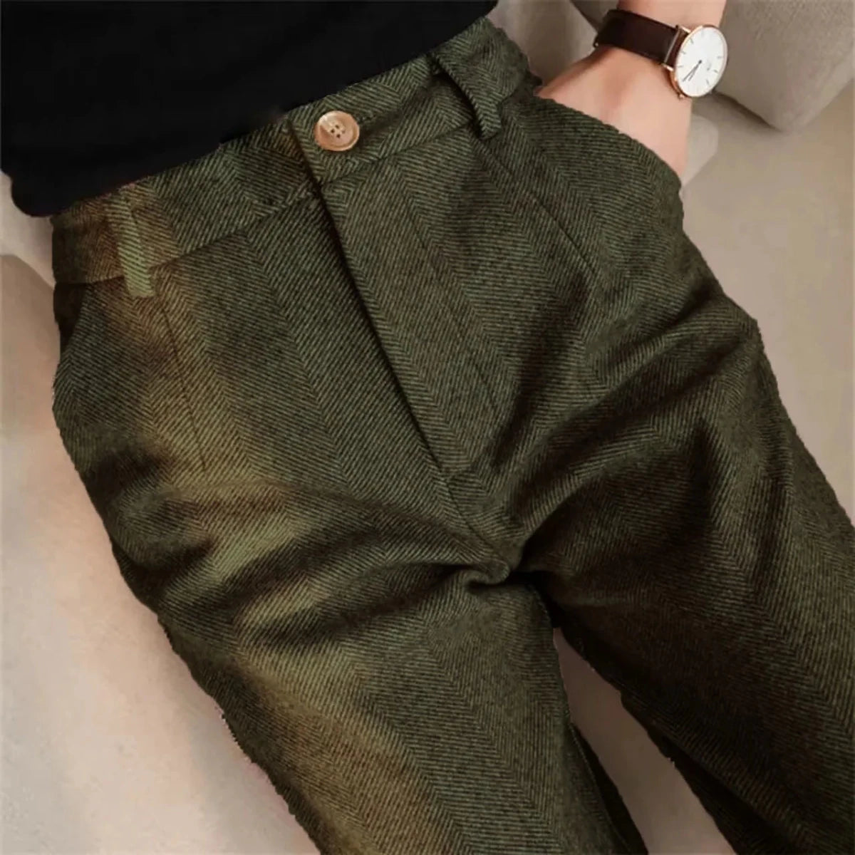 Aurelius high-waist trousers