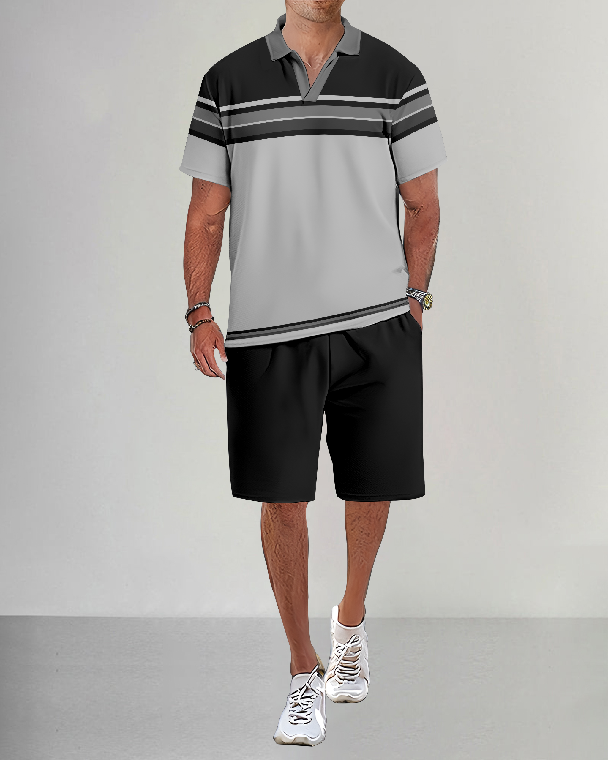 Suitmens casual Summer POLO Set 014 para hombre