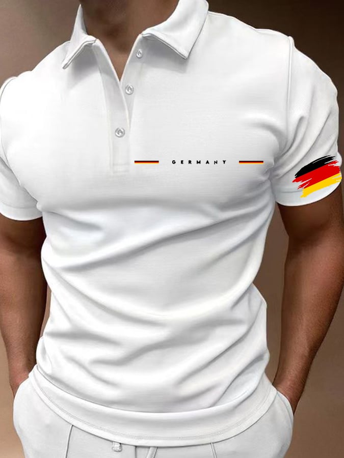 Camisa polo Germany National Football Team estampado para hombre