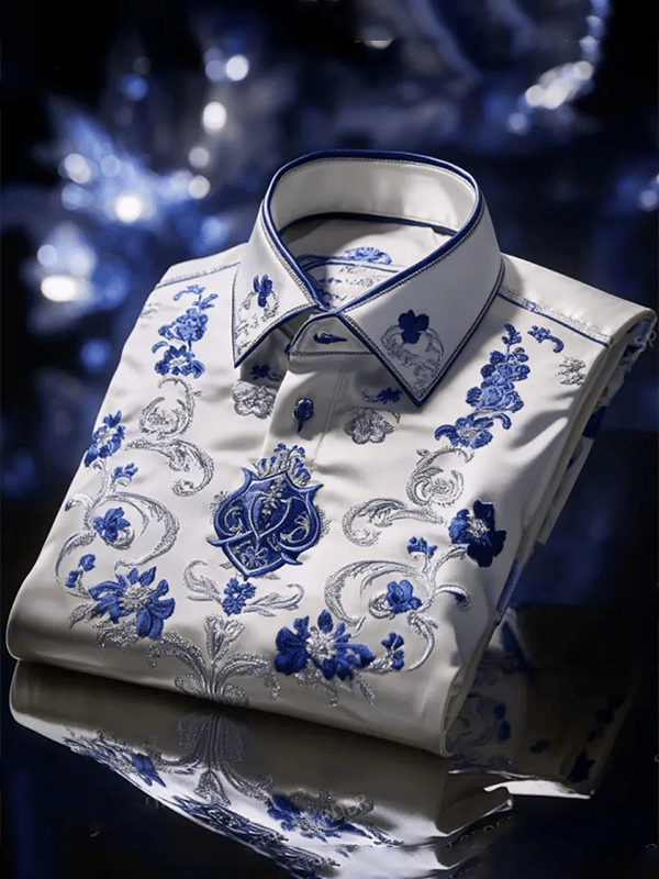 Camisa de lujo Gorgeous de manga larga para hombre