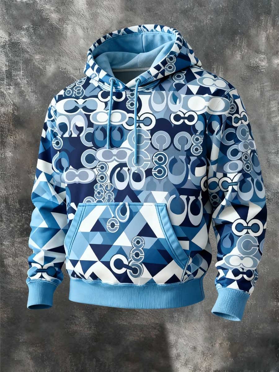 Sudadera retro Western Patchpara trabajo Brand estampado con gorrasucha