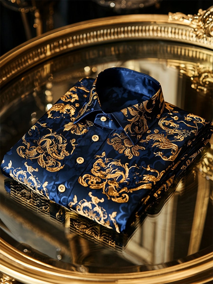 Camisa ejecutivo casual de manga larga para hombre