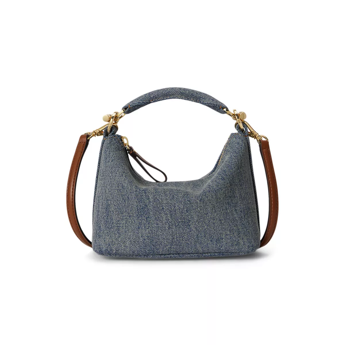 Washed Denim Mini Blaike Shoulder Bag - 3