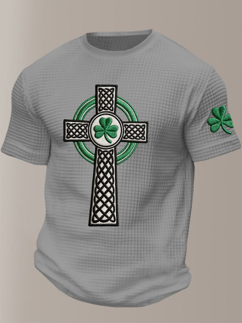 Camiseta St. Patrick's Day estampado casual para hombre