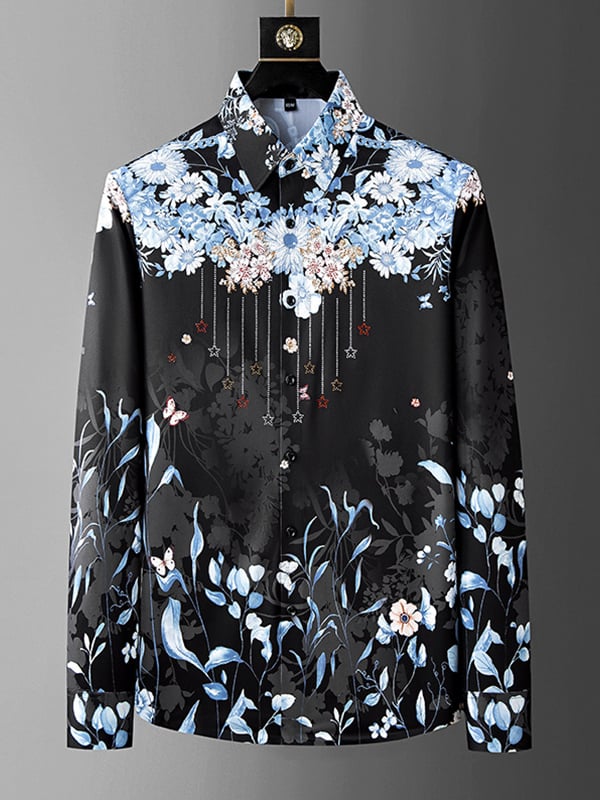 Camisa Light de lujo ejecutivo a rayas para hombre