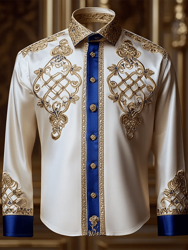 Camisa de lujo Gorgeous de manga larga para hombre