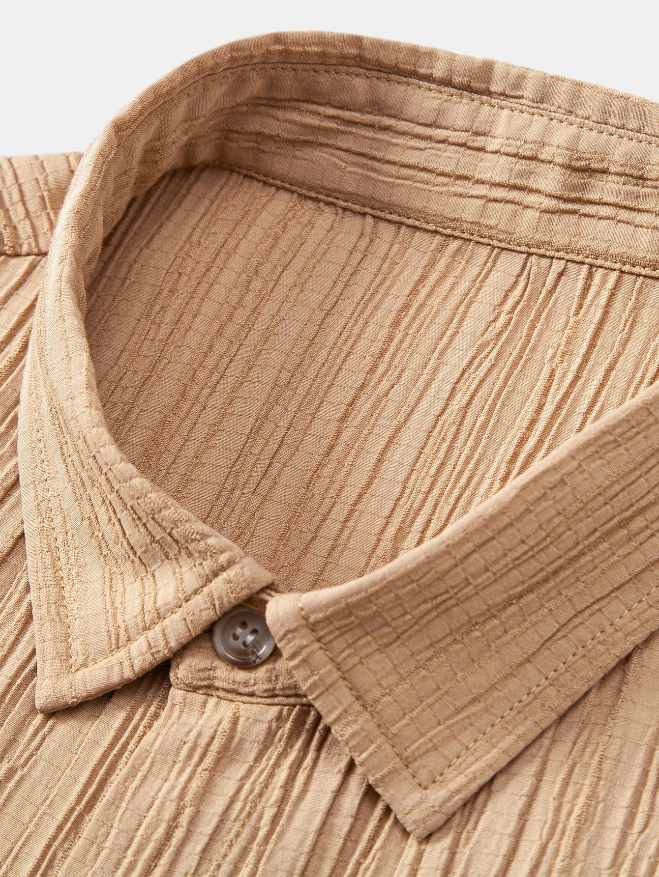 Camisa Crinkled Textured Button Up