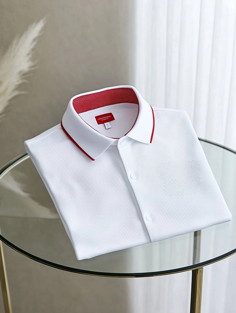 Camisa polo ejecutivo casual Button de manga corta para hombre