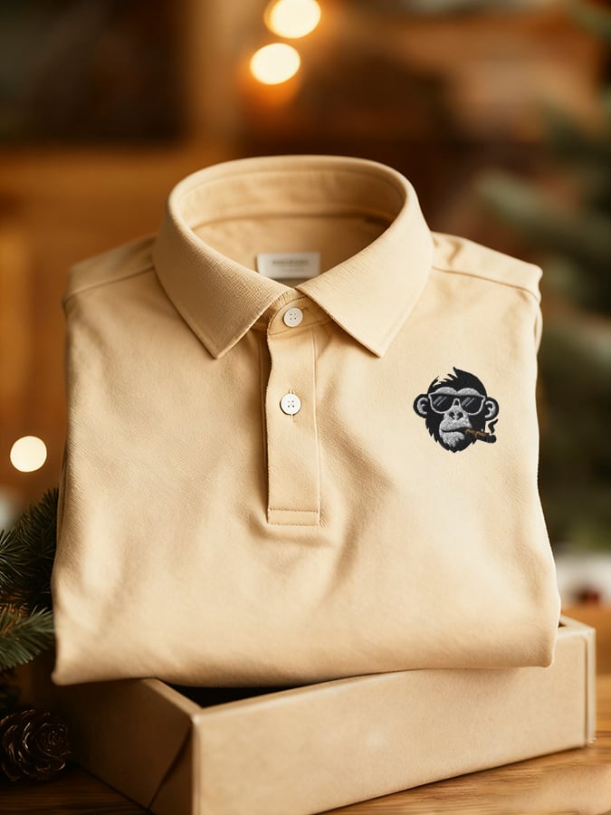 Camiseta Golf Enthusiast estampado Polo de manga corta para hombre