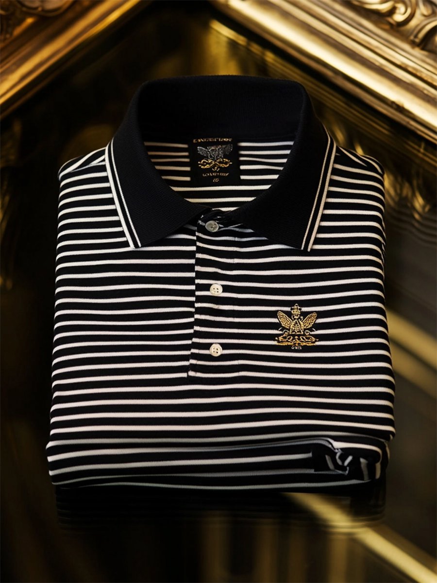 Camisa polo casual ejecutivo de manga larga para hombre