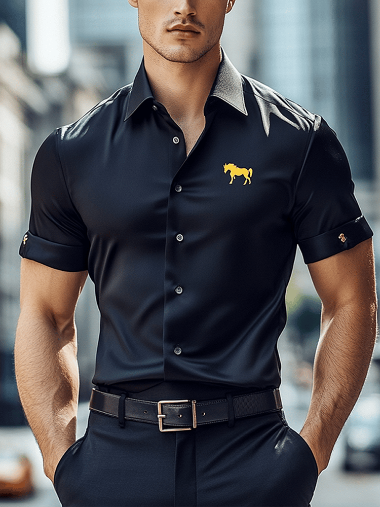 Camisa ejecutivo de manga corta para hombre