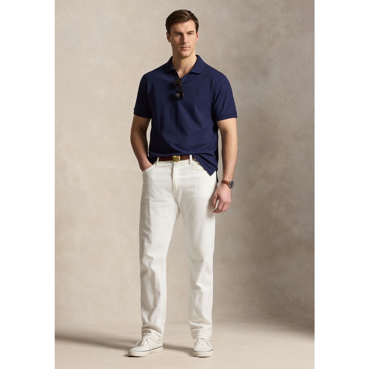 Big & Tall Stretch Mesh Polo Shirt - 4