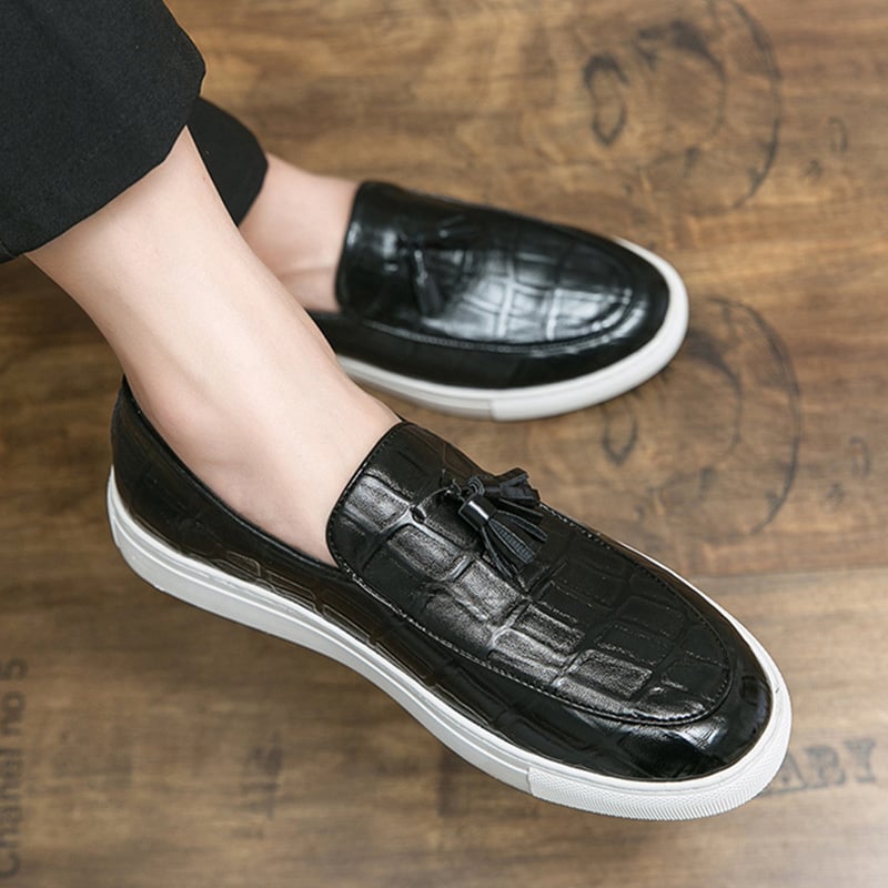Zapatos retro ejecutivo casual Tassel Leather
