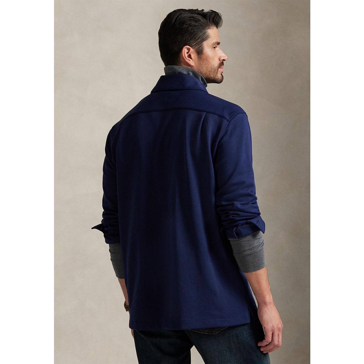 Big & Tall Double-Knit Camp Shirt - 2