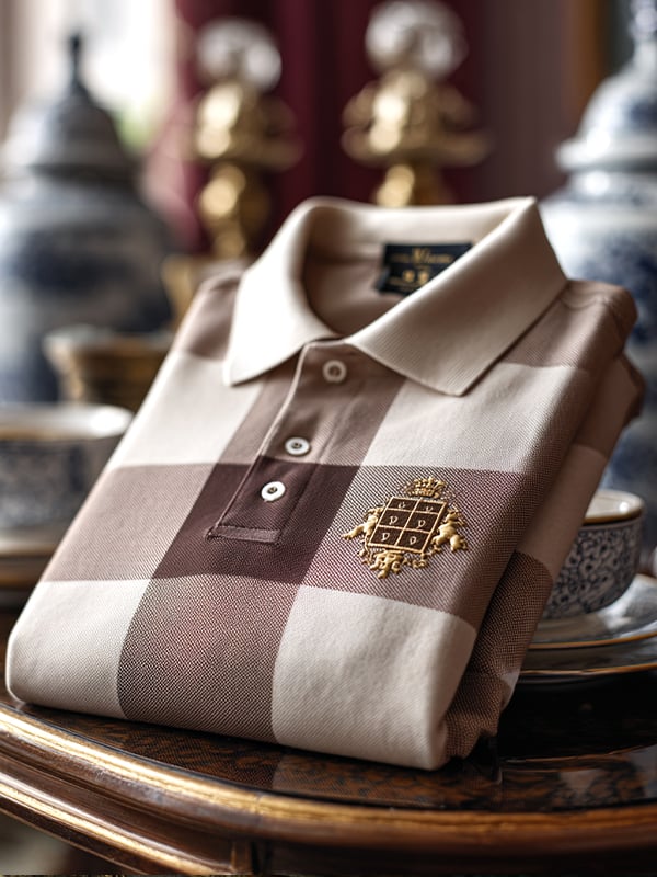 Camisa polo ejecutivo casual Artistic Button de manga corta para hombre