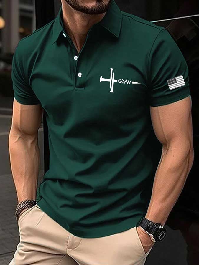 Camisa polo faith estampado para hombre