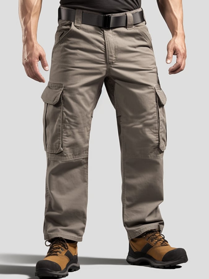 Vintage multi-bolsillo waterproof ripstop cargo para exterior trousers para hombre