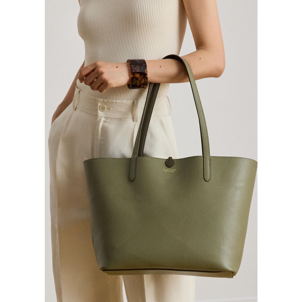 Faux-Leather Large Reversible Tote Bag - 2