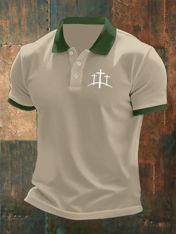 Camisa polo Faith estampado casual para hombre