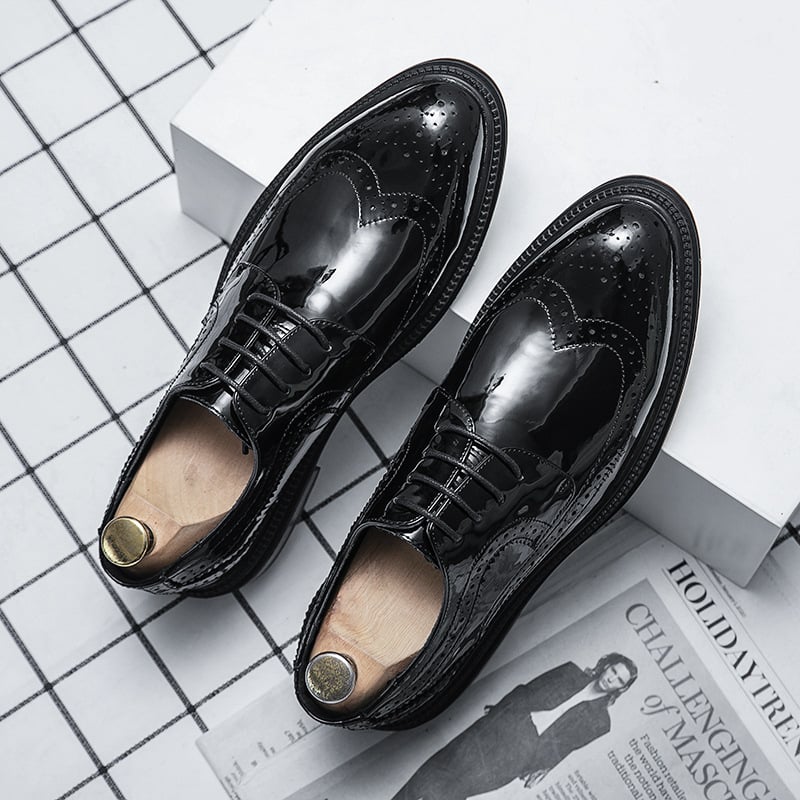 Zapatos de modaable British Comfortable casual Pointed Toe All-Match cuero